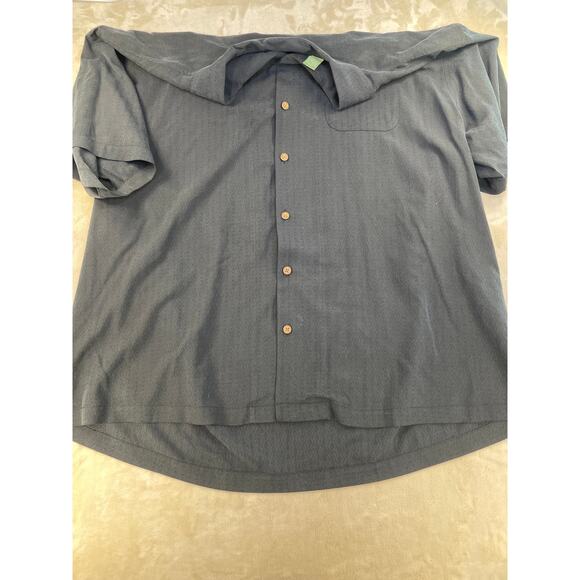 Tommy Bahama 100%Silk Embroidered Back Mens Short Sleeve Button Up XXL/Tall - Picture 11 of 13